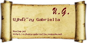 Ujházy Gabriella névjegykártya