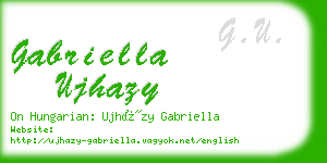 gabriella ujhazy business card